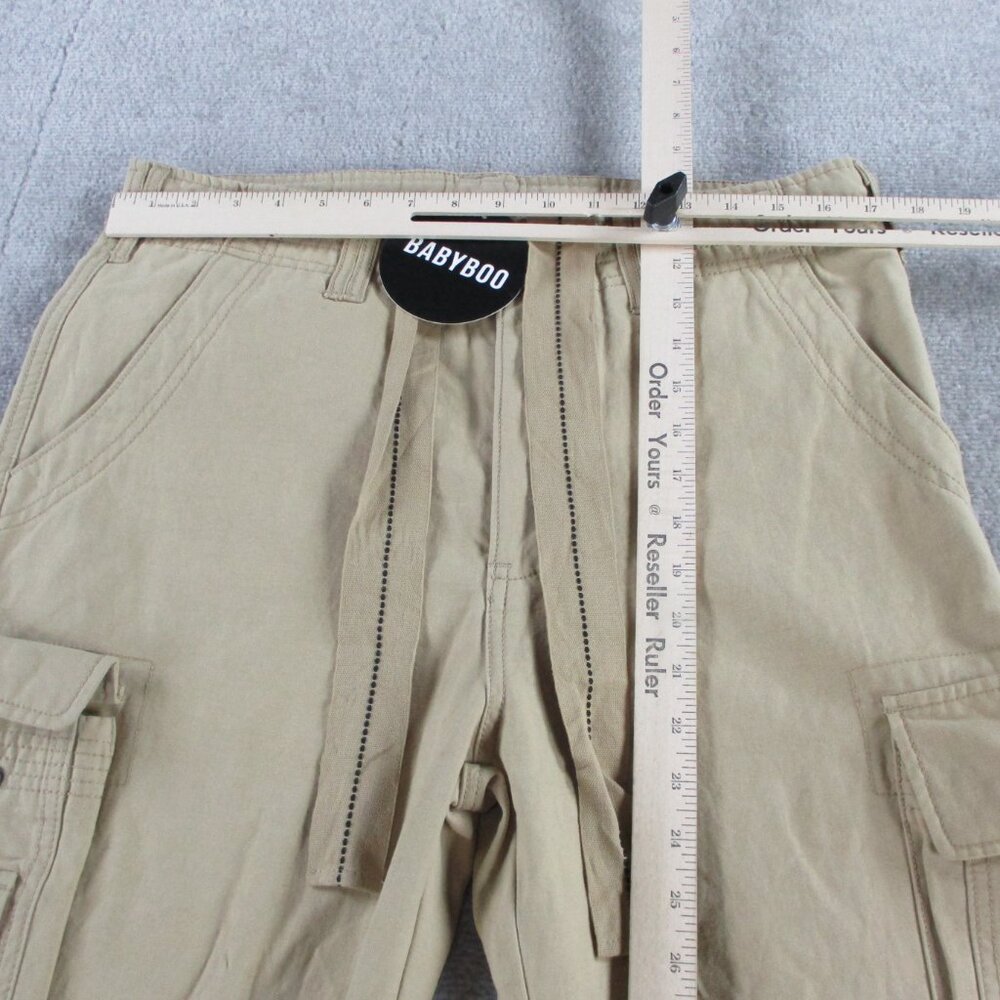 Baby Boo Fashion Cargo Pants Womens XS Sand Brown Tinashe Utility Baggy Relaxed - Picture 6 of 14